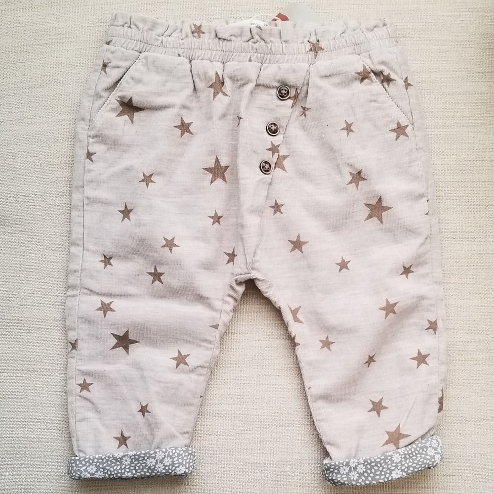 Zara Baby Corduroy Bottoms 9-12 M
